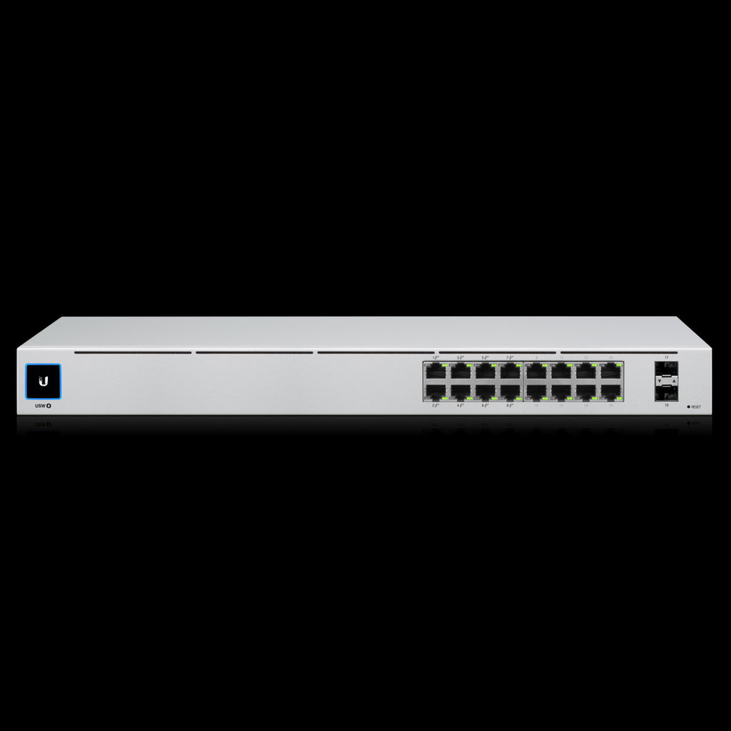 Ubiquiti UniFi 16-port Managed Gigabit Switch - 8x PoE+ Ports, 8x Gigabit Ethernet Ports, 2x SFP... - Image 2