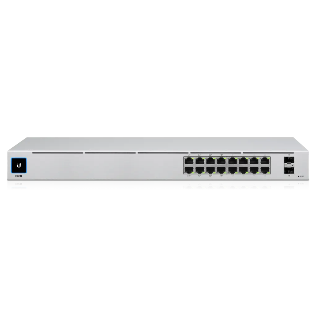Ubiquiti UniFi 16-port Managed Gigabit Switch - 8x PoE+ Ports, 8x Gigabit Ethernet Ports, 2x SFP... - Image 2