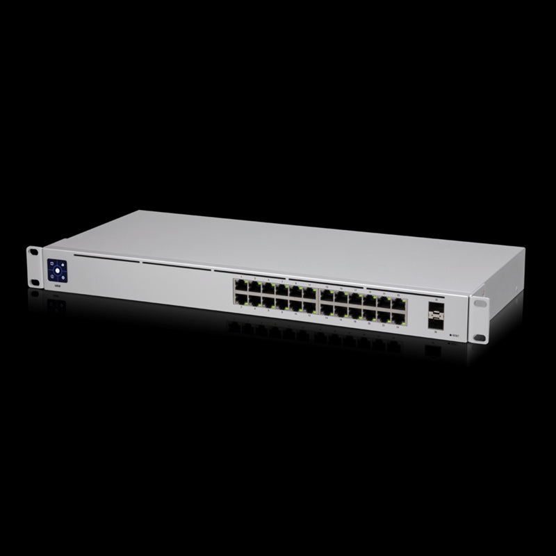 Ubiquiti UniFi 24 port Managed Gigabit Switch - 24x Gigabit Ethernet Ports, with 2xSFP - Touch Di...