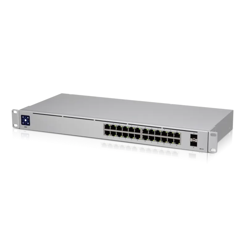 Ubiquiti UniFi 24 port Managed Gigabit Switch - 24x Gigabit Ethernet Ports, with 2xSFP - Touch Di...