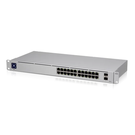 Ubiquiti UniFi 24 port Managed Gigabit Switch - 24x Gigabit Ethernet Ports, with 2xSFP - Touch Di...