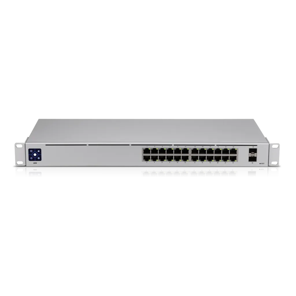 Ubiquiti UniFi 24 port Managed Gigabit Switch - 24x Gigabit Ethernet Ports, with 2xSFP - Touch Di... - Image 2