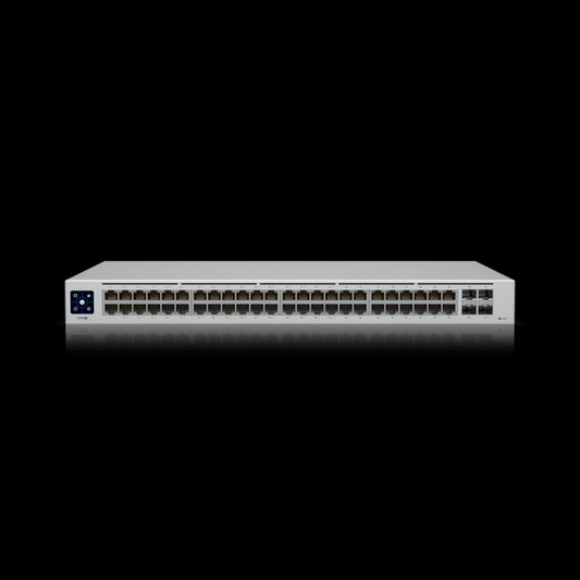 Ubiquiti UniFi 48-port Managed Gigabit Layer2 switch,  48x Gigabit Ethernet Ports w/ 32x 802.3at...