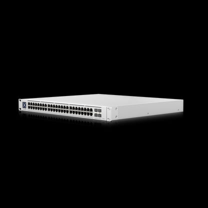 Ubiquiti Switch Enterprise 48-port PoE+ 48x2.5GbE Ports, For Wi-Fi 6 AP, 4x 10g SFP+ Ports For Up...