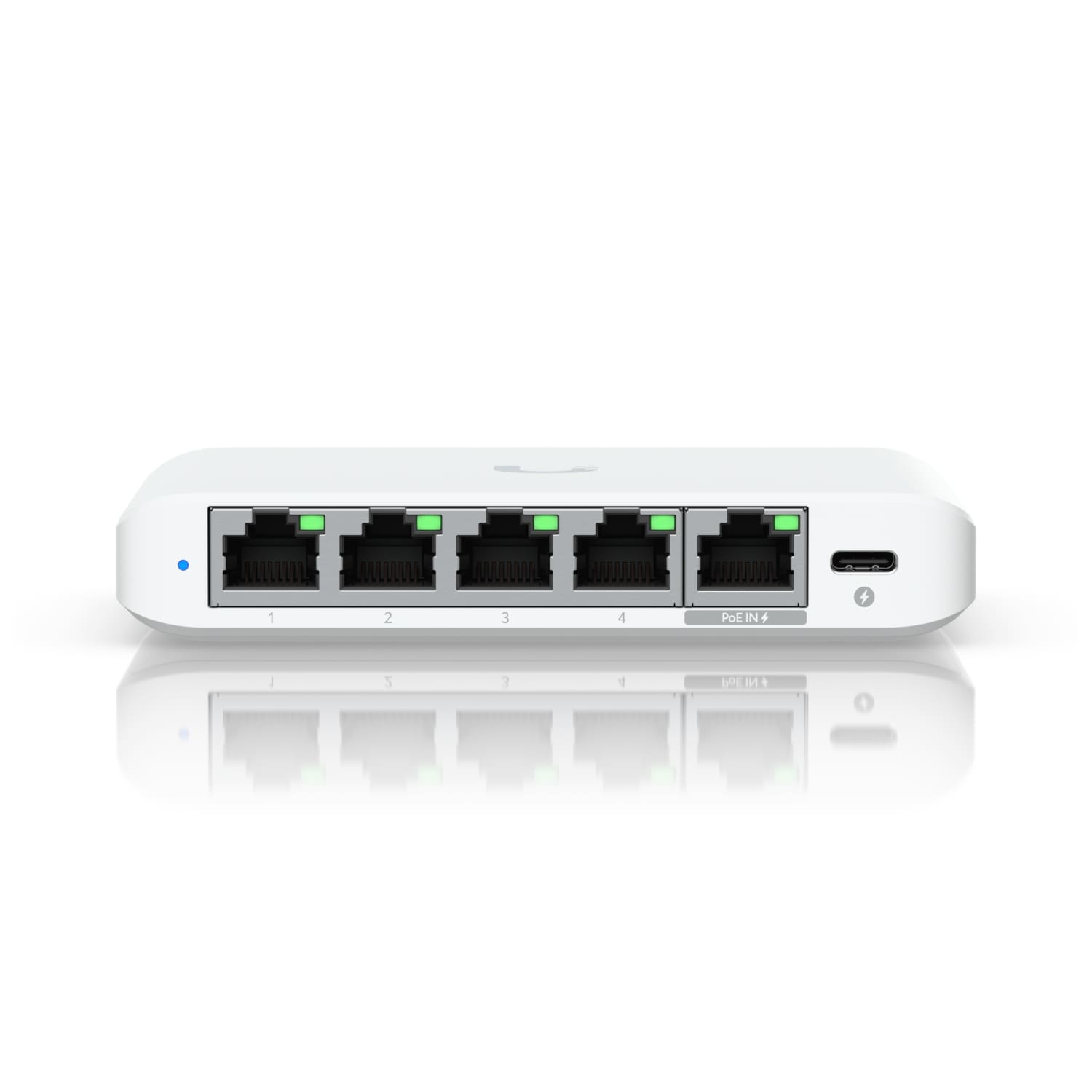 Ubiquiti Flex Mini 2.5G, (4) 2.5 GbE Ports, (1) 2.5 GbE PoE Input Port for Power, - Network - UniFi