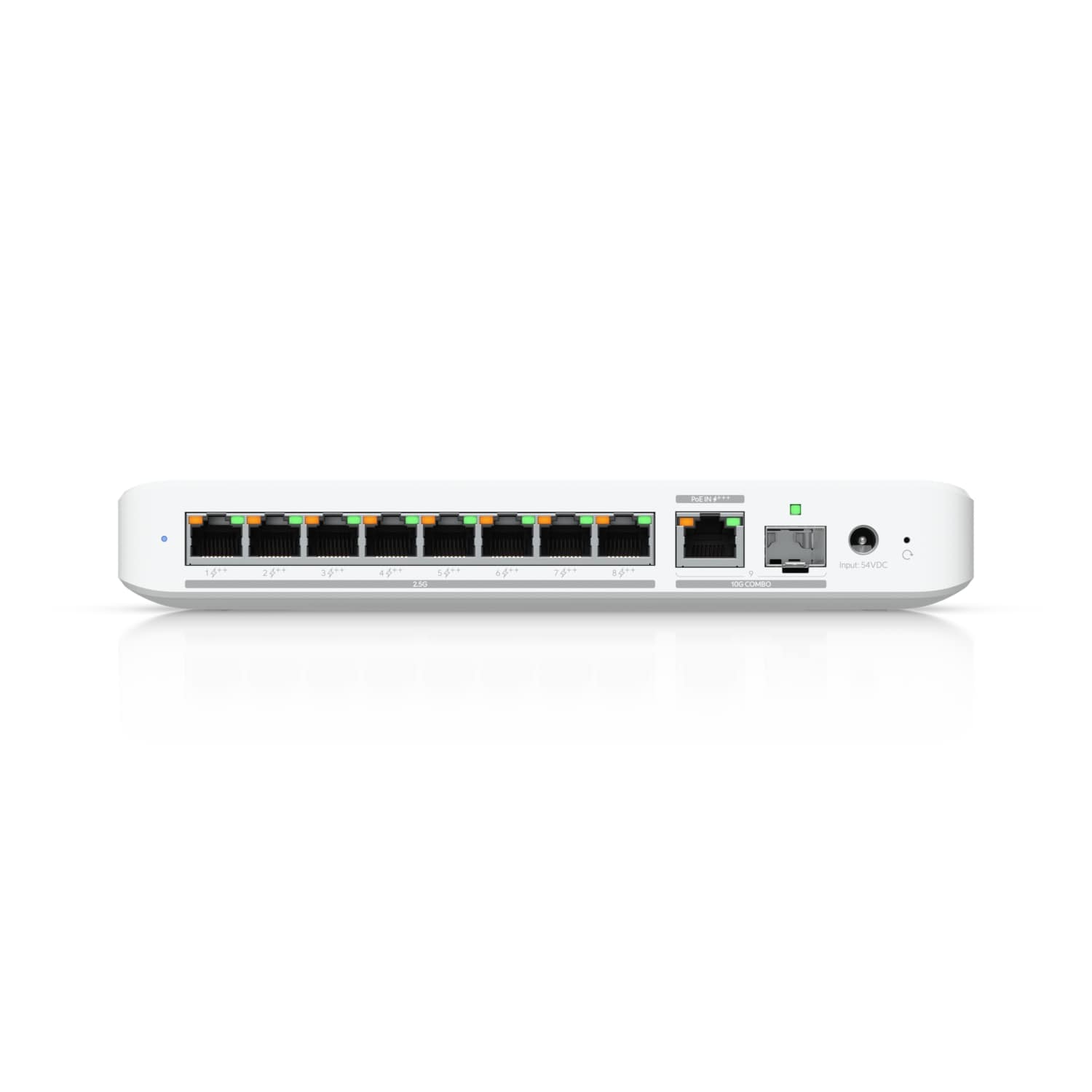 Ubiquiti Flex 2.5G PoE, 8-port 2.5 GbE PoE++ Switch,10 GbE RJ45/SFP+ Combination Uplink Port,Powe...