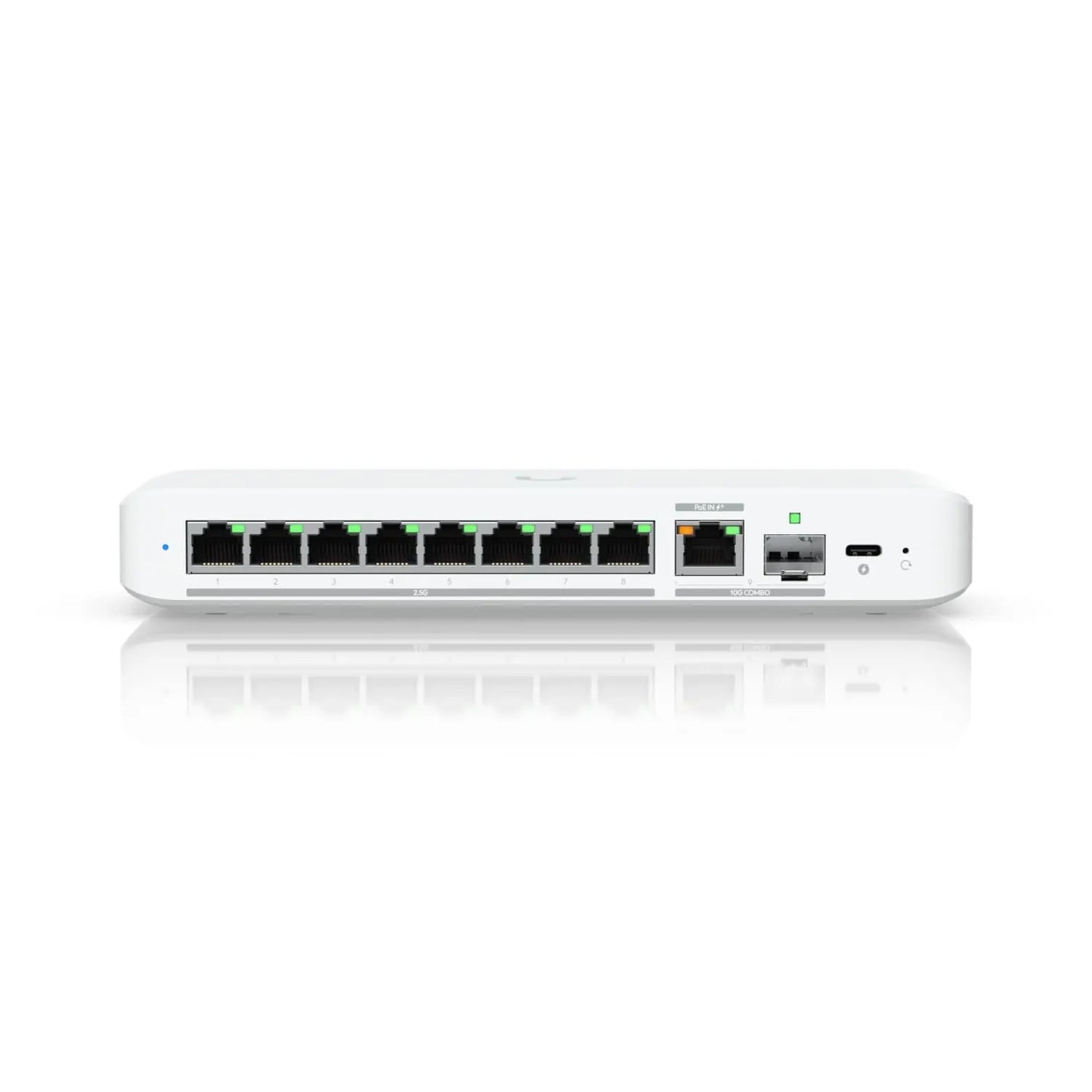 Ubiquiti Flex 2.5G, Flexible,8-port 2.5 GbE Switch,10 GbE RJ45/SFP+ Combination Uplink Port,Power...