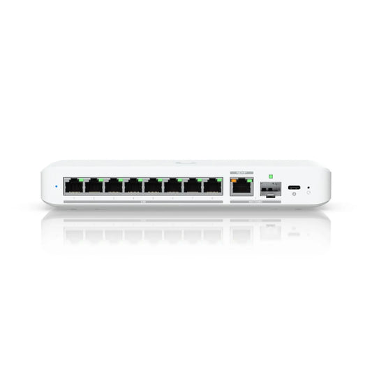Ubiquiti Flex 2.5G, Flexible,8-port 2.5 GbE Switch,10 GbE RJ45/SFP+ Combination Uplink Port,Power...