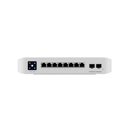 Ubiquiti UniFi Network, Switch, 8-Port, POE 120W, (6) GbE PoE+ Ports, (2) GbE PoE++ Ports, (2) 10...