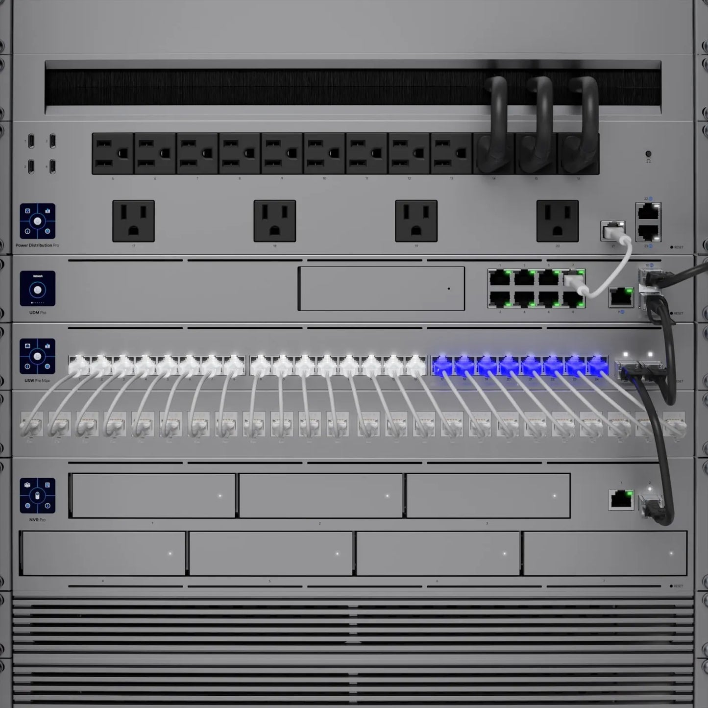 Ubiquiti Pro Max 24, 24-port, Layer 3 Etherlighting Switch, 2.5 GbE, 16 GbE RJ45 Ports, 16 GbE RJ... - Image 4