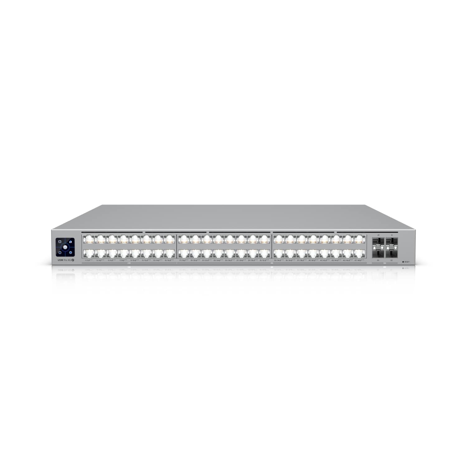 Ubiquiti Pro XG 48 PoE, Professional-grade, 48-port Layer 3 Etherlighting, PoE+++ Switch, (32) 10...