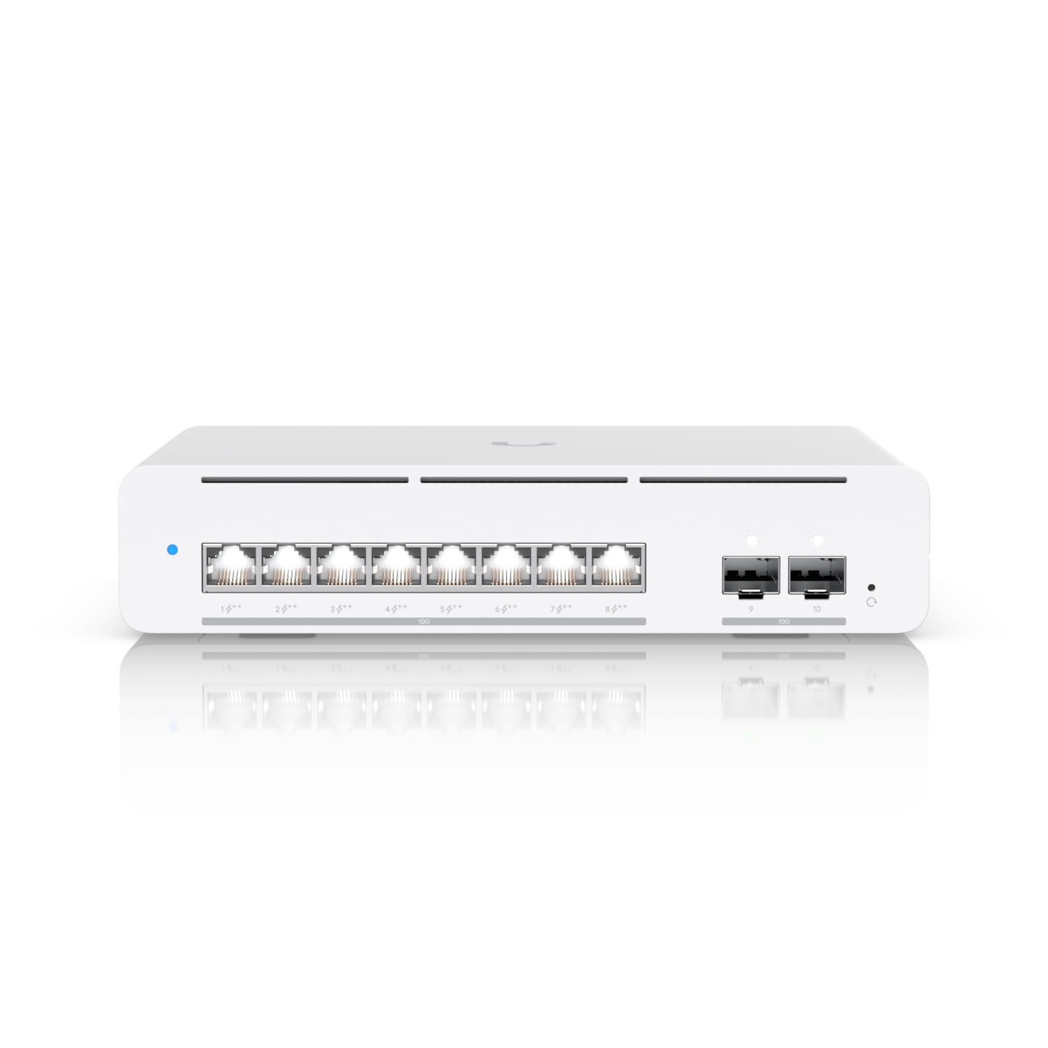 Ubiquiti Pro XG 8 PoE, Compact Desktop/Wall-mountable, Professional-grade 8-port, Layer 3 Etherli...
