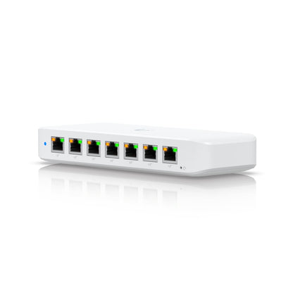 Ubiquiti Ultra 42W, Compact Layer 2, 8-port GbE PoE Switch, Versatile Mounting Options, 7 PoE/PoE...