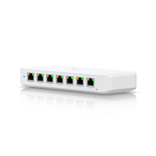 Ubiquiti Ultra 42W, Compact Layer 2, 8-port GbE PoE Switch, Versatile Mounting Options, 7 PoE/PoE...