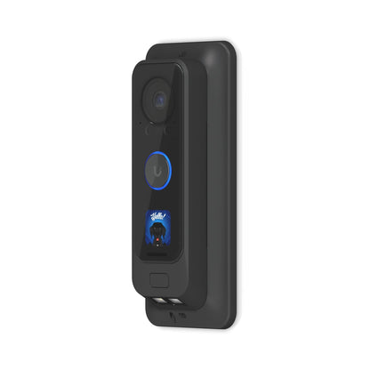 Ubiquiti G4 Doorbell Pro PoE Gang Box Mount, Black,Secure, Flat/ 25° Angled Wedge Angled Mounting...