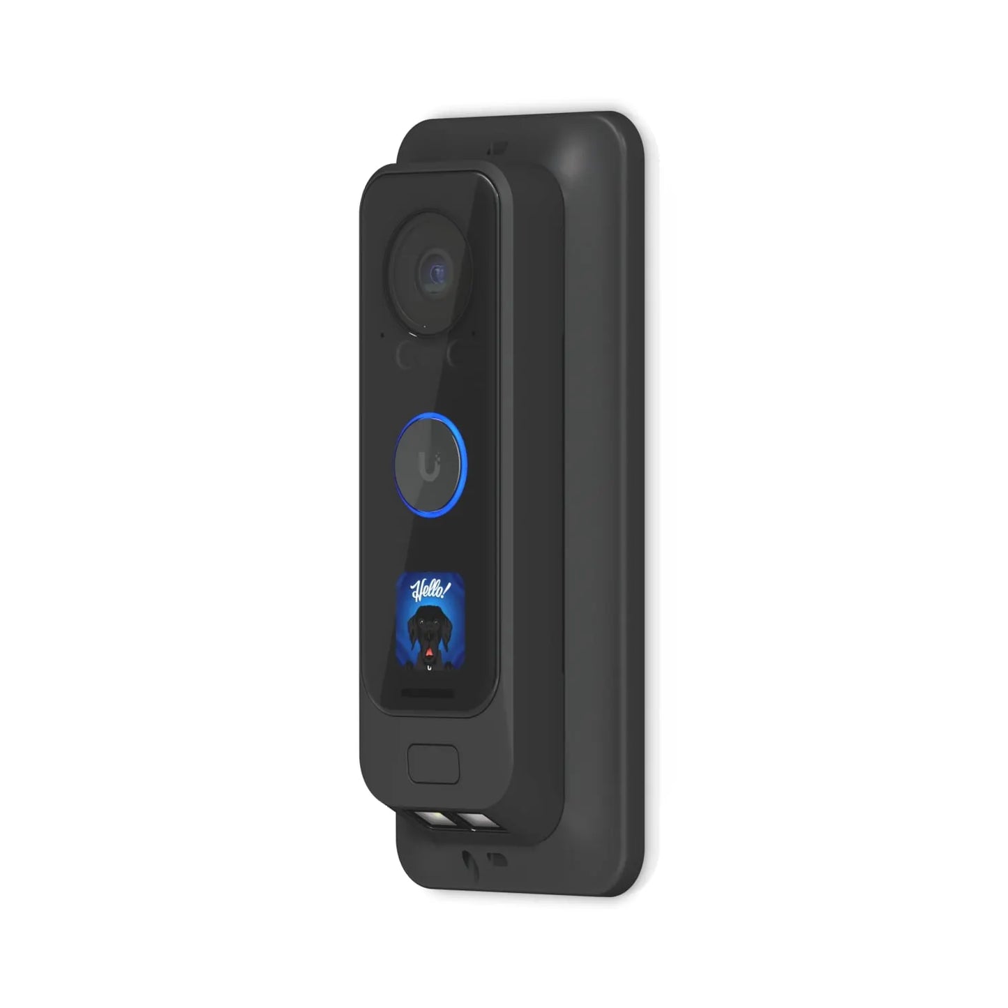Ubiquiti G4 Doorbell Pro PoE Gang Box Mount, Black,Secure, Flat/ 25° Angled Wedge Angled Mounting...