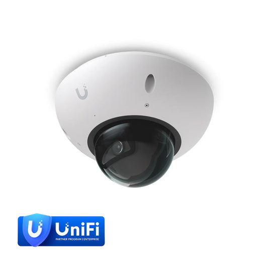Ubiquiti G6 Dome,White,All weather,Vandal-proof 4K PoE Camera,1/1.8 8MP Image Sensor,Multi-TOPS A...