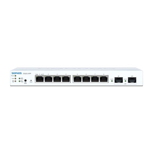 Sophos CS101-8FP Sophos Switch - 8 port with Full PoE - Desktop, Wall Mount - Network - Security UTM