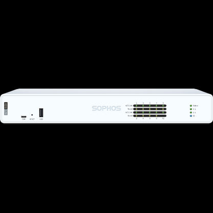 Sophos XGS 128 Security Firewall Appliance, Desktop, FW 19.1G, TP 4.0G, VPN 15.05G, 9x2.5GbE, 1xS...