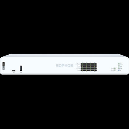 Sophos XGS 138 Security Firewall Appliance, Desktop, FW 19.1G, TP 4.75G, VPN 6.6G, 4x1GbE, 2x2.5G...
