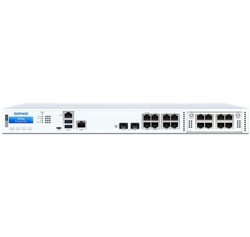 Sophos Sophos XGS 2300 Security Firewall Appliance, Rack 1U, FW 39G, TP 5.5G, VPN 20.5G, 8x1GbE,...