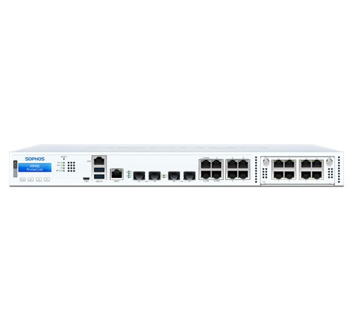 Sophos XGS 3100 Security Firewall Appliance, Rack 1U, FW 47G, TP 7.4G, VPN 25G, 8x1GbE, 2xSFP, 2x...