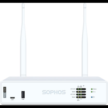 Sophos XGS 88w Security Firewall Appliance, Desktop, Wi-Fi 6, FW 9.9G, TP 2.0G, VPN 6.0G, 4x2.5Gb...