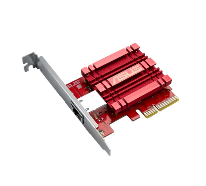 ASUS XG-C100C V3 10GBase-T PCI-E Network Adapter, 10/5/2.5/1Gbps, 100Mbps, RJ45 Port, Built in QO...