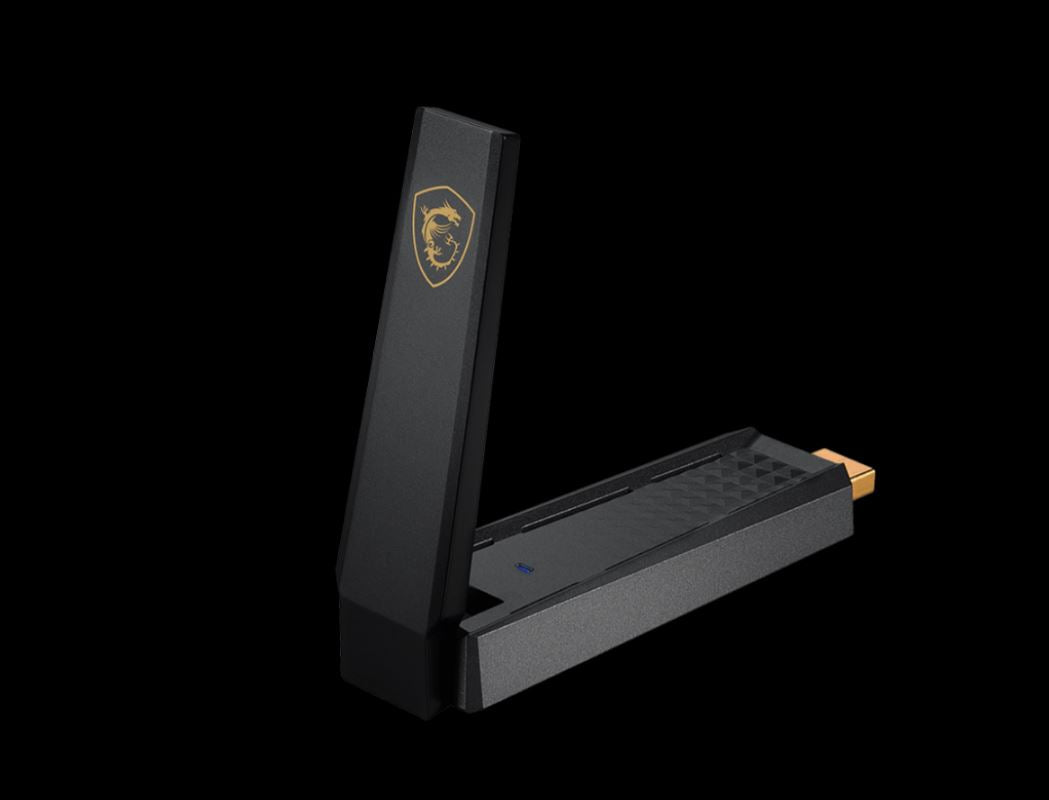 MSI AXE5400 WiFi 6E USB adapter, 2.4GHz / 5GHz / 6GHz, 1x USB 3.2, Windows 11, Windows 10, Linux... - Image 2