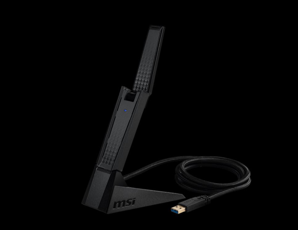 MSI AXE5400 WiFi 6E USB adapter, 2.4GHz / 5GHz / 6GHz, 1x USB 3.2, Windows 11, Windows 10, Linux... - Image 4