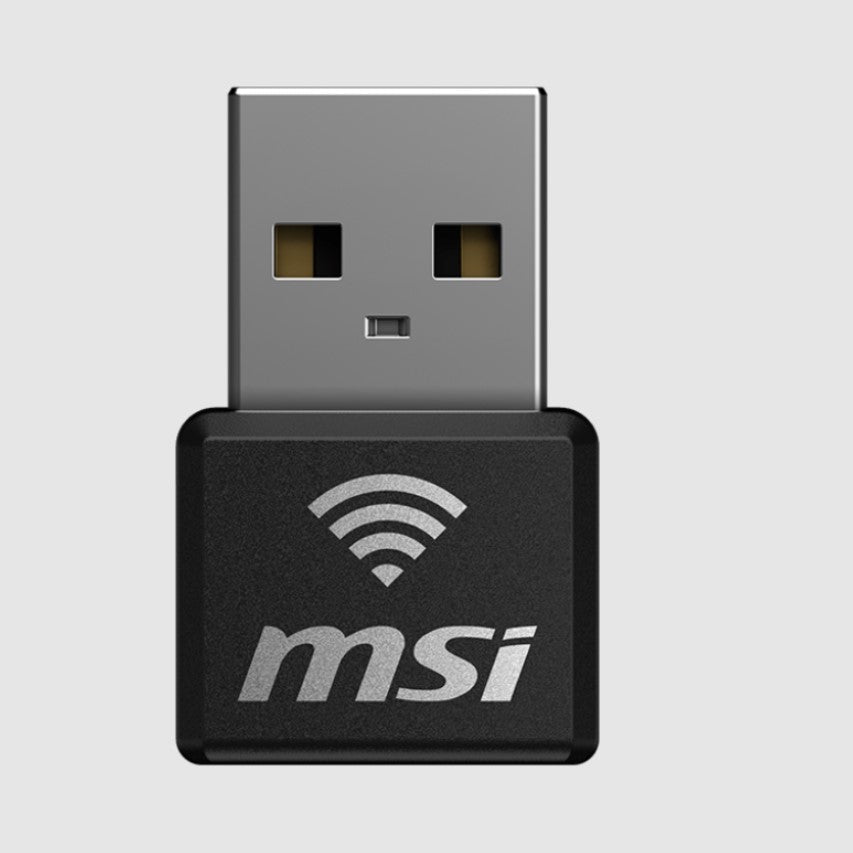 MSI GUAX18N AX1800 WiFi USB Adapter, 2.4GHz / 5GHz, 2x Dual Antennas, USB 2.0, Windows 10 / 11... - Image 2