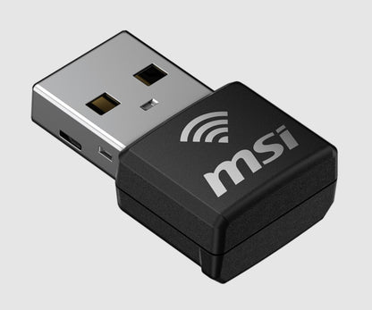 MSI GUAX18N AX1800 WiFi USB Adapter, 2.4GHz / 5GHz, 2x Dual Antennas, USB 2.0, Windows 10 / 11... - Image 3
