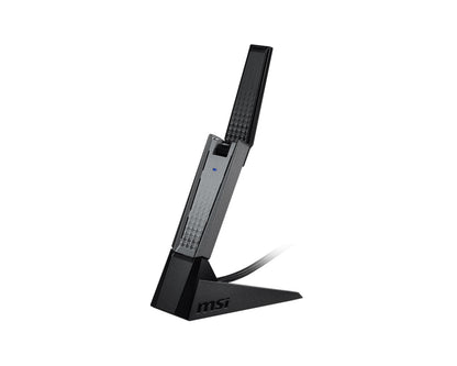 MSI AX1800 WiFi USB Adapter, 2.4GHz / 5GHz, Best performance with USB 3.0 port; compatible with USB 1.0 and USB 2.0