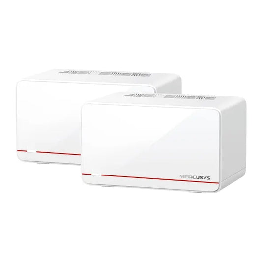 Mercusys Halo H37BE(2-pack) BE6500 Whole Home Mesh Wi-Fi 7 System,  688 Mbps at 2.4 GHz, 5760 Mbp...
