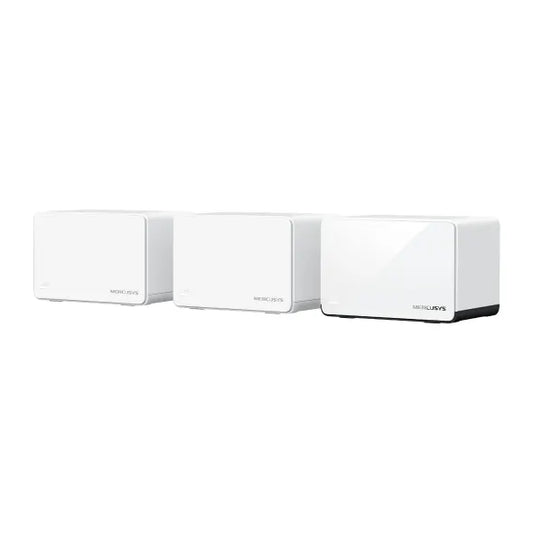 (E)Mercusys Halo H85X(3-pack) AX3000 Whole Home Mesh WiFi 6 System,  574 Mbps at 2.4 GHz, 2402 Mb...
