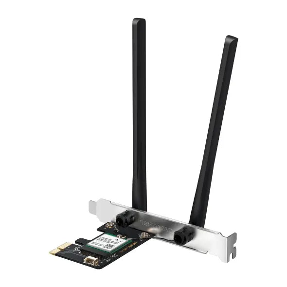 Mercusys MA80XE AX3000 Wi-Fi 6 Bluetooth 5.2 PCIe Adapter, 2402Mbps @5 GHz, 574Mbps @2.4GHz - Net...