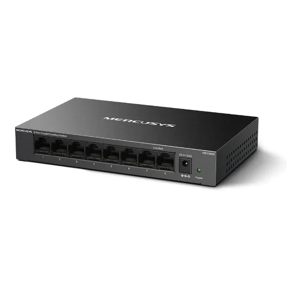 Mercusys MS108GS 8-Port Gigabit Desktop Switch, 8×10/100/1000 Mbps RJ45 port Supporting Auto-MDI/... - Image 2