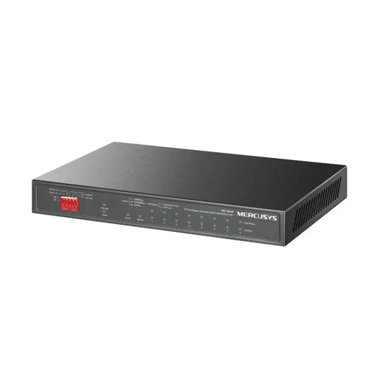 Mercusys MS110CMP 8-Port 10/100 Mbps + 2-Port Gigabit Desktop Switch with 8-Port PoE+ - Network...