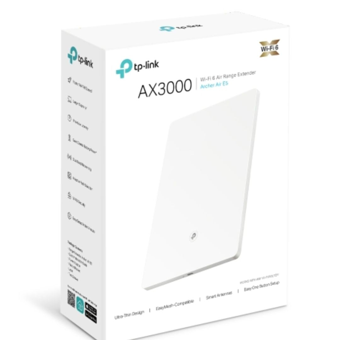 TP-Link Archer Air E5 AX3000 Dual-Band Wi-Fi 6 Air Range Extender, 574Mbps @2.4GHz + 2402Mbps @5G...