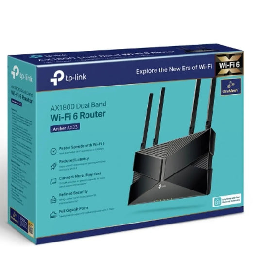 TP-Link Archer AX1800 AX1800 Dual-Band Wi-Fi 6 Router, 574 Mbps at 2.4 GHz + 1201 Mbps at 5 GHz,...