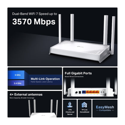 TP-Link Archer BE220W BE3600 Dual-Band Wi-Fi 7 Router(This is an AU Channel Exclusive Model) - Ne... - Image 4