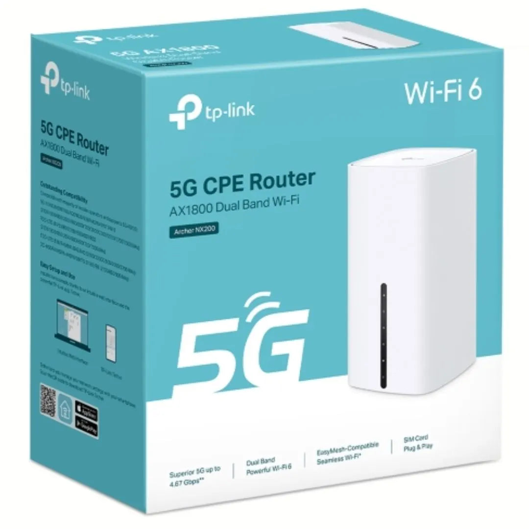 TP-Link Archer NX200 5G AX1800 Wireless Dual-Band Gigabit Router, 1201 Mbps at 5 GHz + 574 Mbps a...