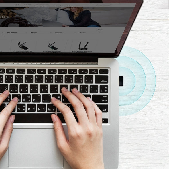 TP-Link Archer T2U Nano AC600 Nano Dual Band Wi-Fi USB Adapter, 433 Mbps at 5 GHz + 200 Mbps at 2... - Image 4