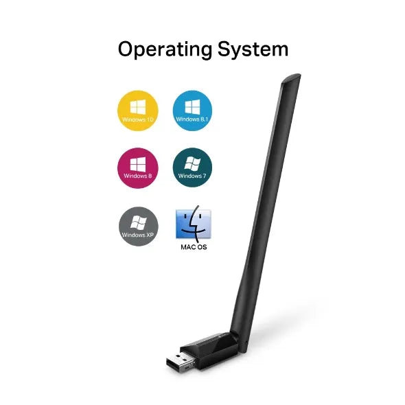TP-Link Archer T2U Plus AC600 High Gain Wi-Fi Dual Band USB Adapter,433Mbps at 5GHz + 200Mbps at... - Image 4