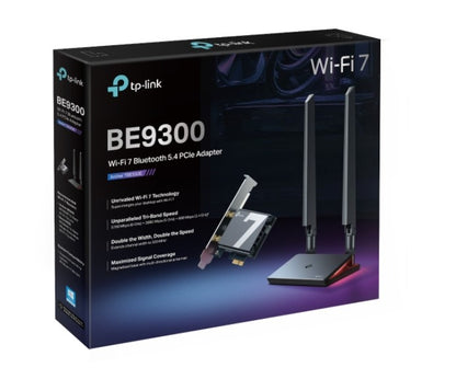 TP-Link Archer TBE550E BE9300 Wi-Fi 7 Bluetooth 5.4 PCIe Adapter, 6GHz@5760 Mbps, 5GHz@2880 Mbps,...