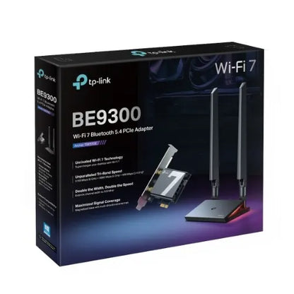 TP-Link Archer TBE550E BE9300 Wi-Fi 7 Bluetooth 5.4 PCIe Adapter, 6GHz@5760 Mbps, 5GHz@2880 Mbps,...