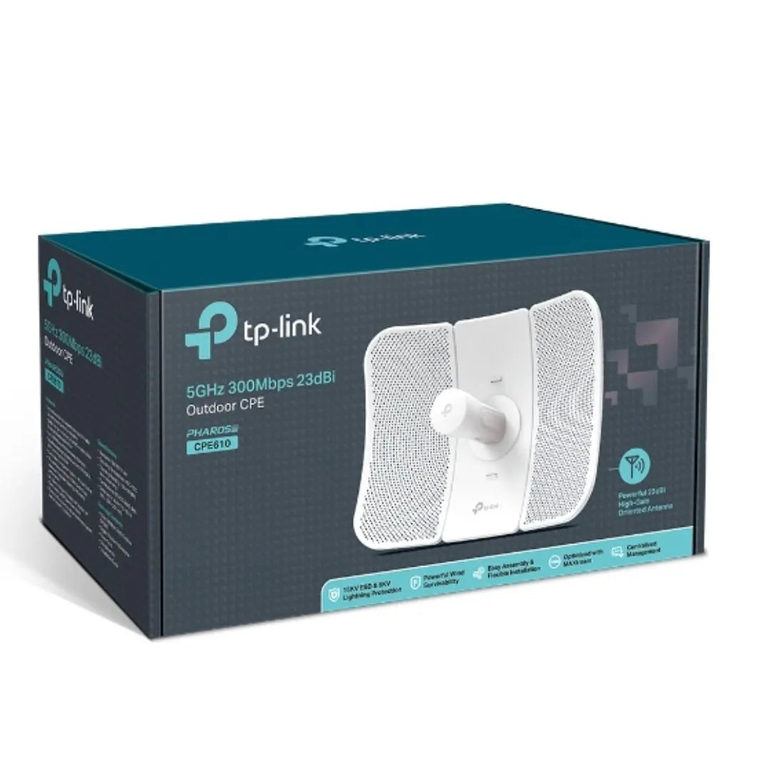 TP-Link CPE610 5GHz 300Mbps 23dBi Outdoor CPE MIMO Antenna AP Client Bridge Repeater AP Router AP...