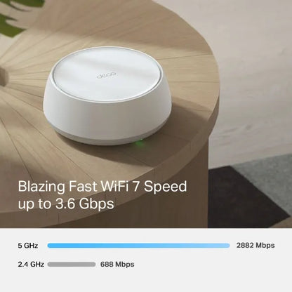TP-Link Deco BE22(1-pack) BE3600 Whole Home Mesh Wi-Fi 7 System, 688 Mbps at 2.4 GHz + 2882 Mbps... - Image 3