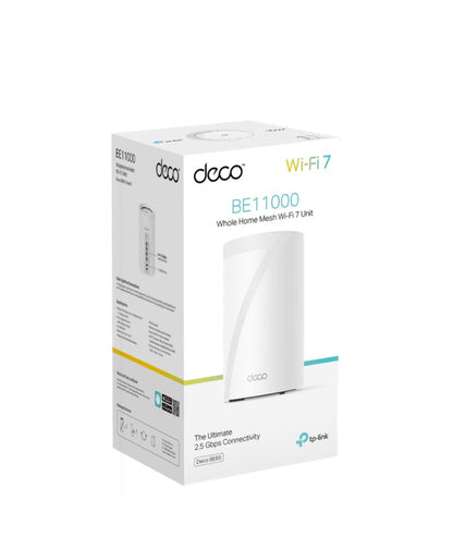 TP-Link Deco BE65 BE11000 Whole Home Mesh Wi-Fi 7 System (WIFI7), 574 Mbps at 2.4 GHz + 4320 Mbps...