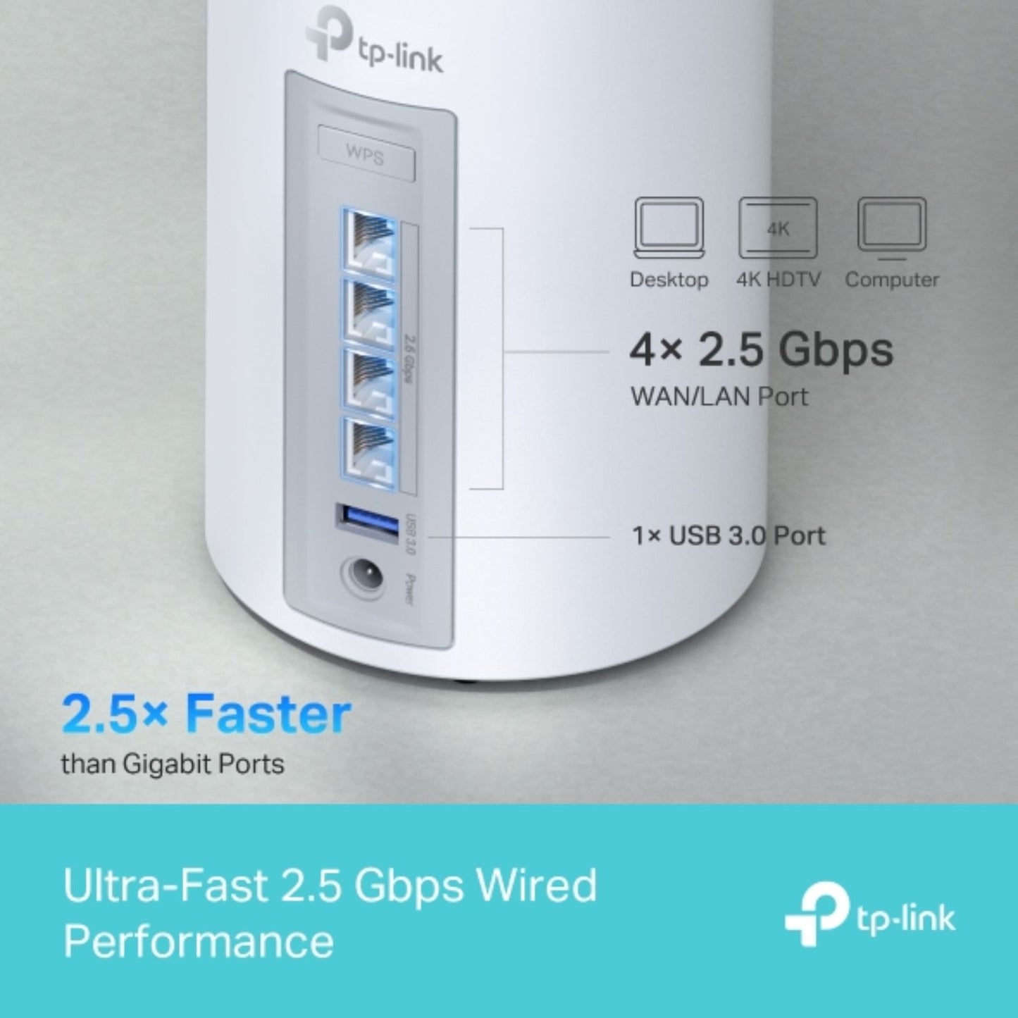 TP-Link Deco BE65 BE11000 Whole Home Mesh Wi-Fi 7 System (WIFI7), 574 Mbps at 2.4 GHz + 4320 Mbps... - Image 3